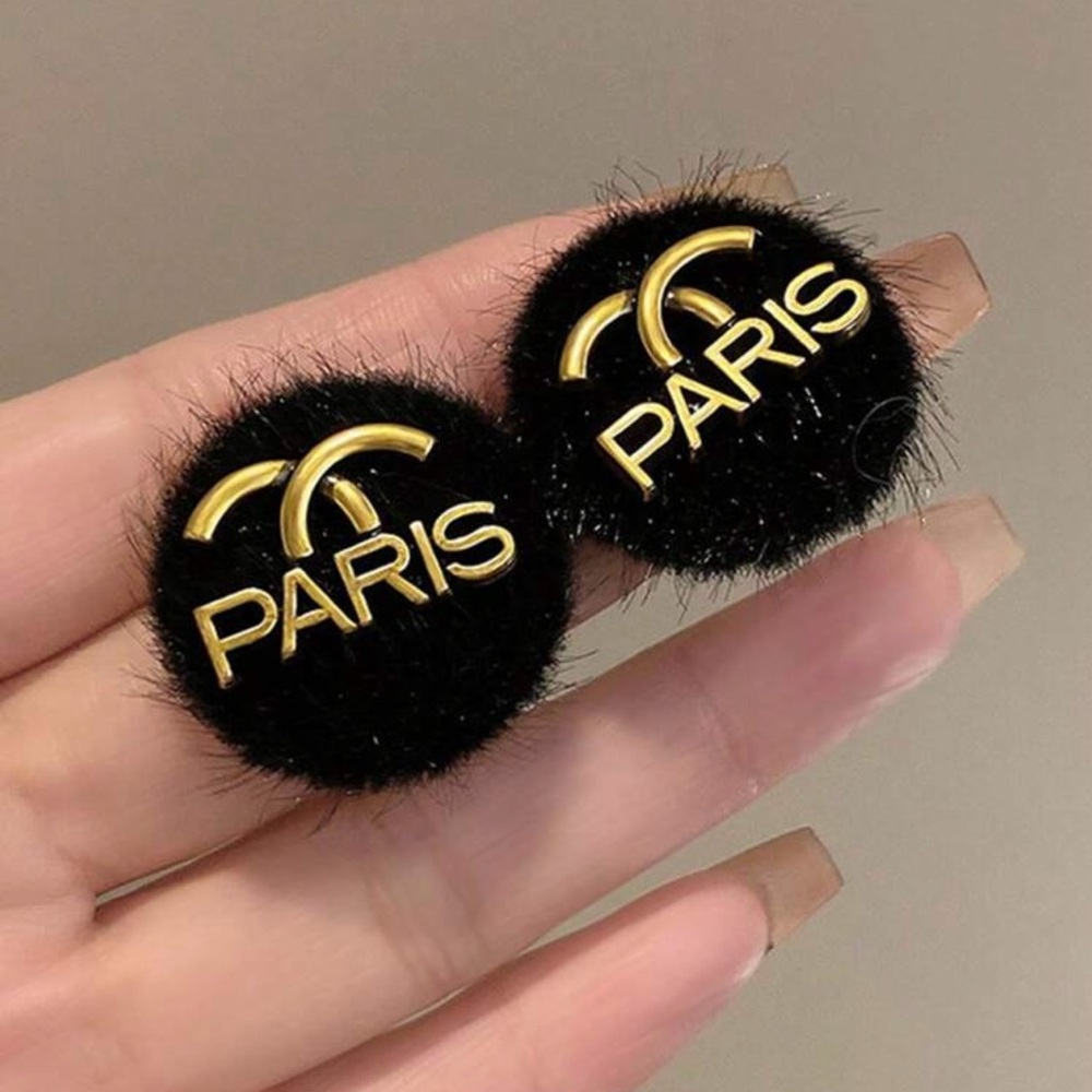 Aris Black and Gold Paris Earrings